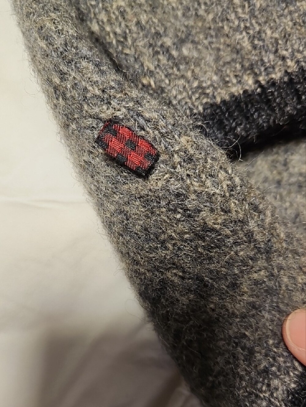 Woolrich Men's Crewneck Sweater in Heather Gray - Picture 6 of 7